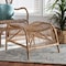 Baxton Studio Lamaria Modern Bohmenian Natural Brown Antique Rattan Footstool 219-12716-ZORO - alternate 1